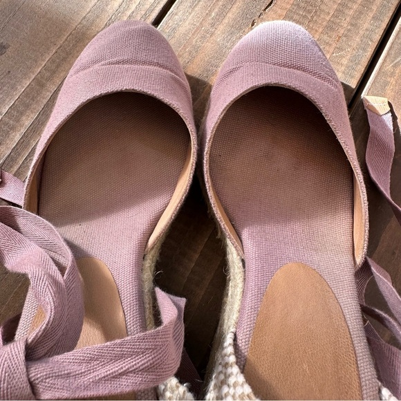 Castañer Wedge Espadrilles Blush Pink Canvas Size 40 (US 9) - Picture 5 of 8